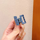 20 pçs/saco cor sólida fosco oco garra de cabelo clipe doce cor captura presilhas elegantes acessórios para o cabelo adequado para mulher