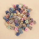 20 pçs/saco cor sólida fosco oco garra de cabelo clipe doce cor captura presilhas elegantes acessórios para o cabelo adequado para mulher