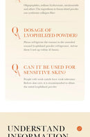 Facial  Serum Yeast Freeze-Dried Power Skin Care Set Shrink Pores Moisturizing Brighten Anti Aging Peptides Essence